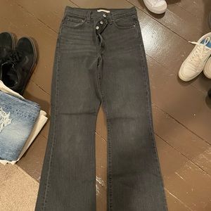 Levi size 29 flare black jeans